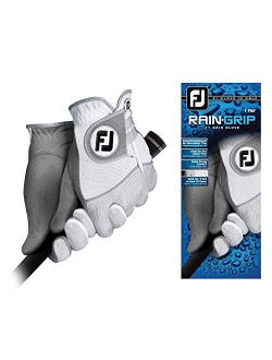 Men's RainGrip Golf Gloves, Pair (White)