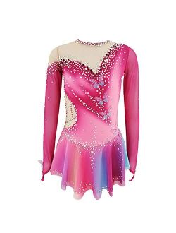 LIUHUO Ice Figure Skating Dress Stage Competition Performance Girls Professional Handicraft