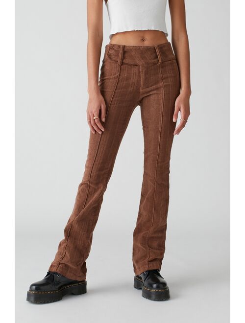 Urban Outfitters UO Tony Corduroy Belted Flare Pant