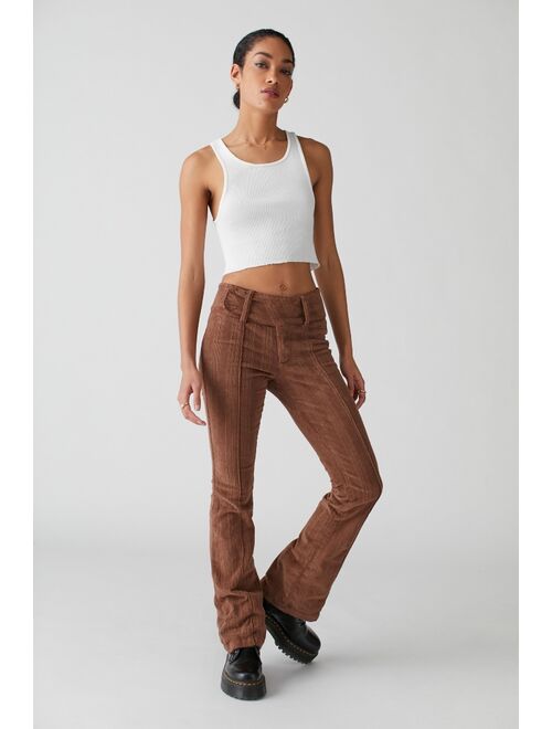 Urban Outfitters UO Tony Corduroy Belted Flare Pant