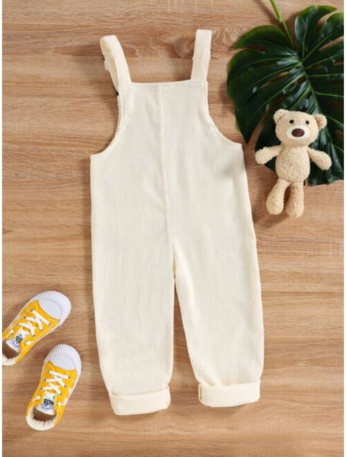 Shein Toddler Boys Patched Pocket Overall Jumpsuit