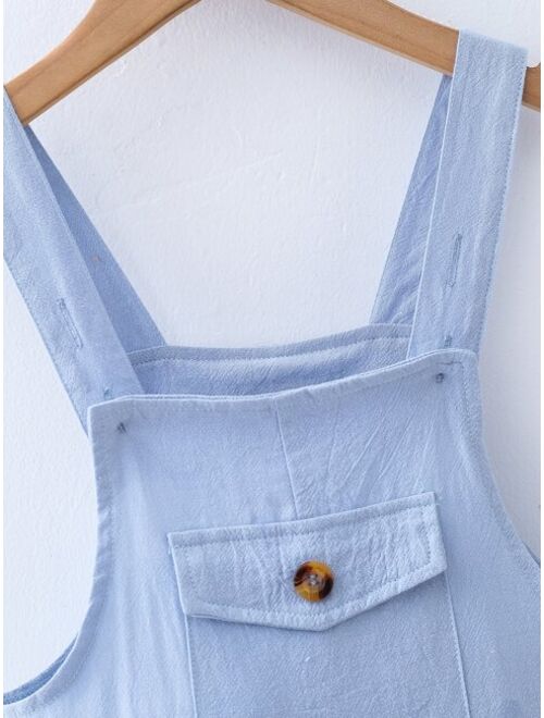 Shein Toddler Boys Flap Pocket Overall Jumpsuit
