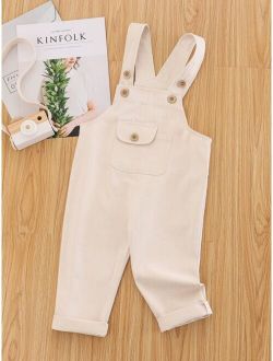 Toddler Boys Flap Pocket Overall Jumpsuit