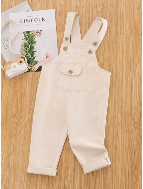 Shein Toddler Boys Flap Pocket Overall Jumpsuit