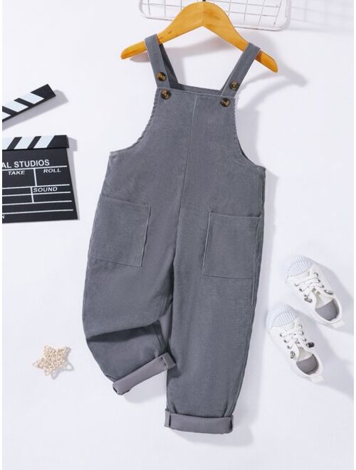 Shein Toddler Boys Dual Pocket Overall Jumpsuit