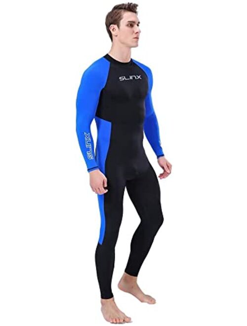 Skyone Full Body Dive Wetsuit Sports Skins Rash Guard for Men Women, UV Protection Long Sleeve One Piece Swimwear for Snorkeling Surfing Scuba Diving Swimming Kayaking Sa