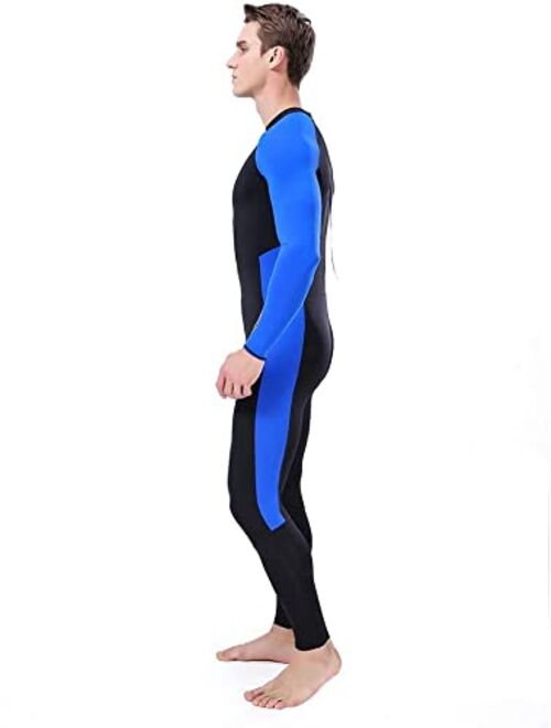 Skyone Full Body Dive Wetsuit Sports Skins Rash Guard for Men Women, UV Protection Long Sleeve One Piece Swimwear for Snorkeling Surfing Scuba Diving Swimming Kayaking Sa