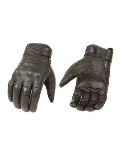 Milwaukee Leather Men's Premium Leather Perforated Cruiser Gloves MG7500 (Large)