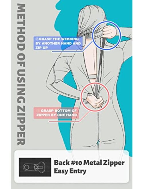 Hevto Women Wetsuits 3/2mm Neoprene Surfing Swimming Diving SUP Full Suits Keep Warm in Cold Water