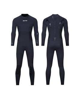 ZCCO Wetsuit 3mm Neoprene Wet Suit Full Body Long Sleeve Back Zip Diving Suit Thermal Suit for Water Sports Kayakboarding Surfing Snorkeling Scuba Diving Swimming