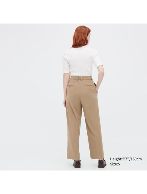 Uniqlo Wide-Fit Pleated Pants