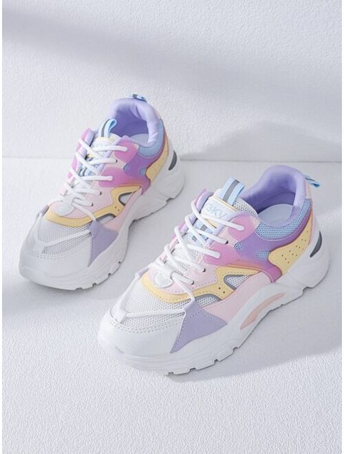 Shein Color Block Chunky Sneakers