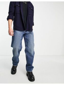 Cone Mill Denim baggy 'American classic' jeans in tinted dark wash