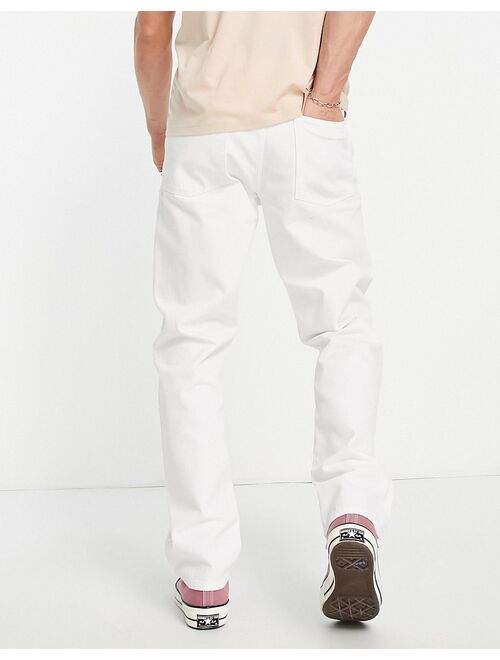 ASOS DESIGN straight jeans in white
