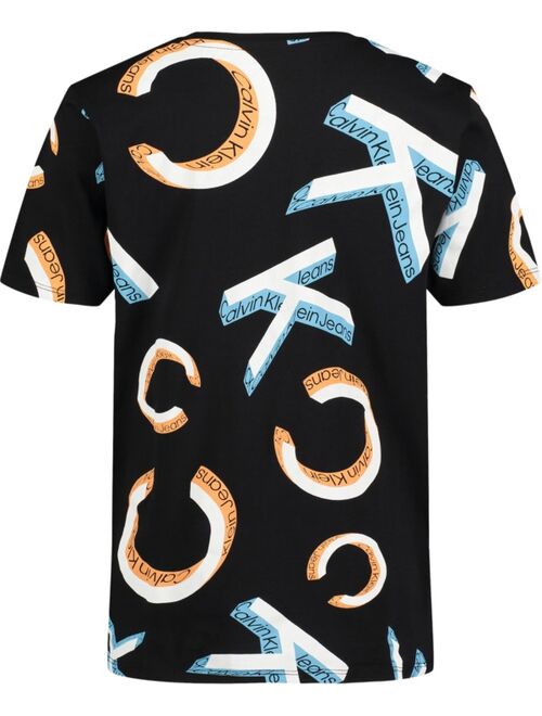 Calvin Klein Big Boys Dimensional CK Print T-shirt