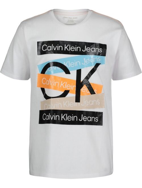 Calvin Klein Big Boys Banners Short Sleeves T-shirt