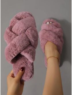 Crossover Strap Bedroom Slippers