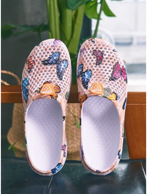 Shein Butterfly Graphic Vented Clogs