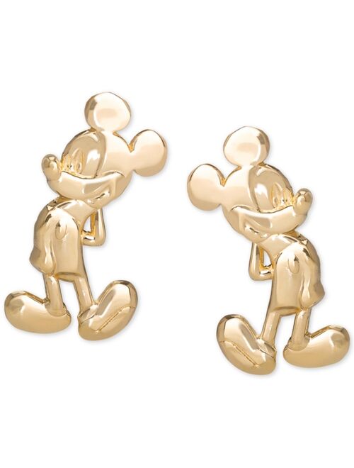Disney Children's Mickey Mouse Stud Earrings in 14k Gold