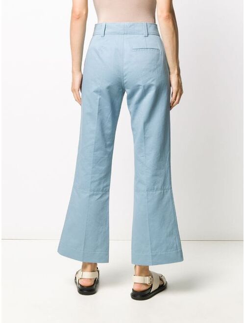 Marni flared cropped trousers