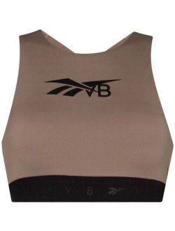 Reebok x Victoria Beckham logo-print sports bra