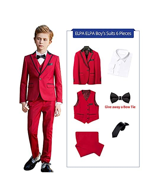 ELPA ELPA Boys Suits Slim Fit Formal Suit for Boys