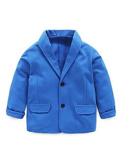 REWANGOING Little Kids Boys Girls Casual Fashion Blazers Jackets Coat Suit Outerwear