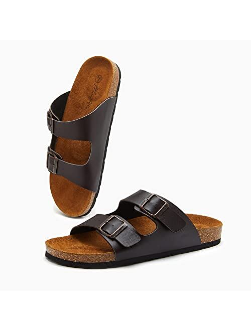 Weestep Essential lightweight double buckle slip-on flat adjustable womens mens sandals