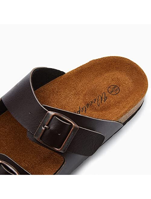 Weestep Essential lightweight double buckle slip-on flat adjustable womens mens sandals