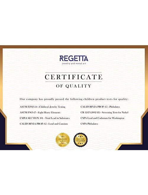 Regetta Jewelry 18k Gold Plated Screw Back Heart Stud Hypoallergenic Earrings for Kids, Baby, Toddler, Little Girls with Surgical Steel Post for Ultra Sensitive Ears with