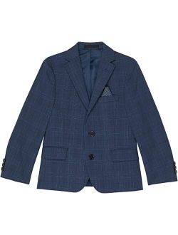 LAUREN Ralph Lauren Kids Bright Blue Plaid Suit Separate Jacket (Big Kids)