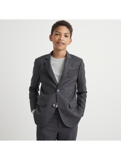 Boys' Ludlow suit jacket in stretch worsted wool