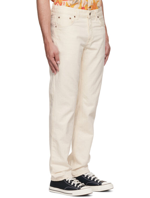 Nudie Jeans Off-White Gritty Jackson Jeans