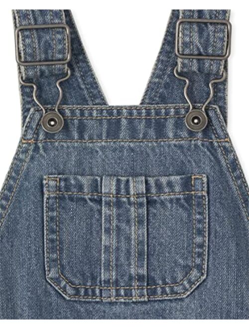 The Children's Place Baby and Toddler Boys Denim Shortalls