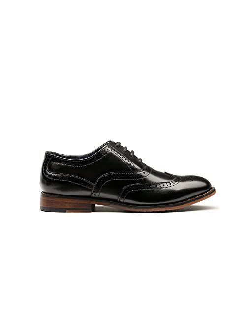 Bruno Marc Boy's Prince-K2 Classic Oxfords Wingtip Dress Shoes