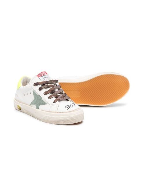Golden Goose Kids Star-patch lace-up sneakers