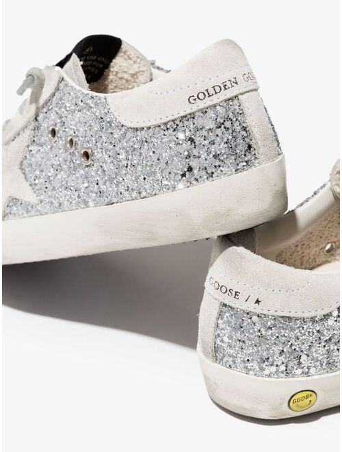 Golden Goose Kids Superstar glitter low-top sneakers