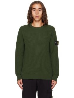 Green Rib Sweater