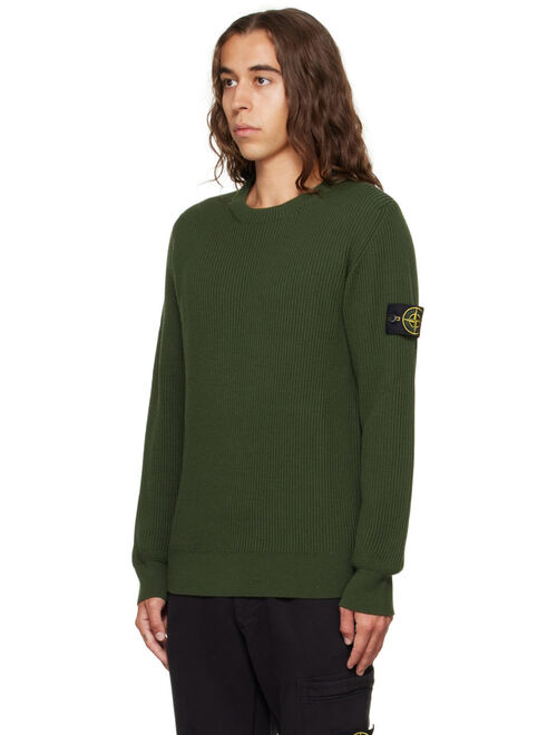 Stone Island Green Rib Sweater