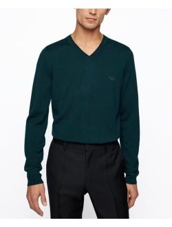 BOSS Men's Regular-Fit V-Neck Sweater
