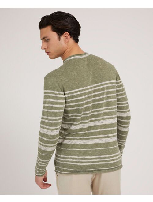 GUESS Men's Nimbus Striped Sweater
