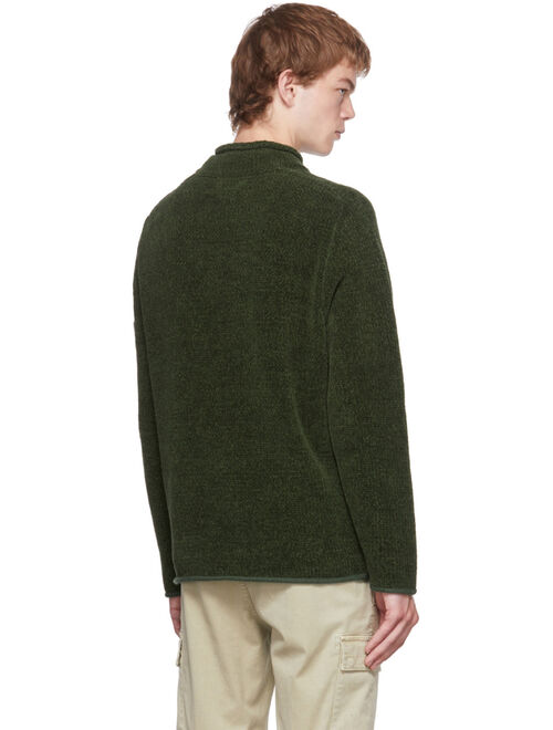 Stone Island Green Chenille Sweater