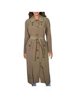 Women's Long Single-Breasted Trench Coat