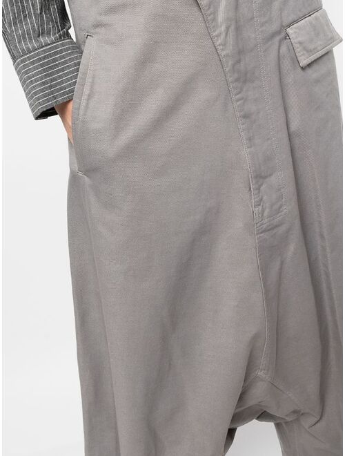 Yohji Yamamoto drop-crotch cropped trousers