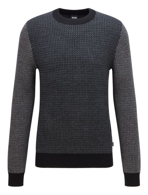 Hugo Boss BOSS Men's Crewneck Micro Sweater