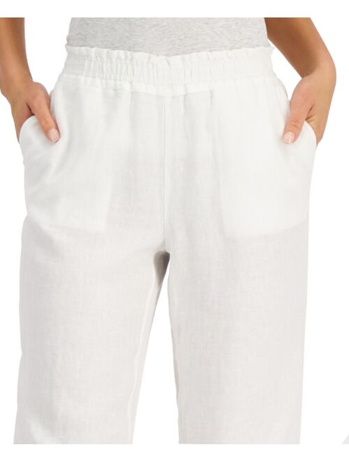 Charter Club Linen Pull-On Pants, Created for Macy's