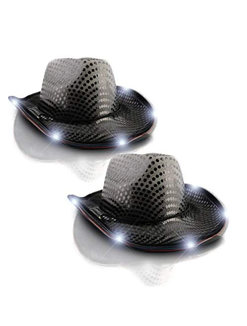 Blinkee Two Pack LED Flashing Cowboy Hat