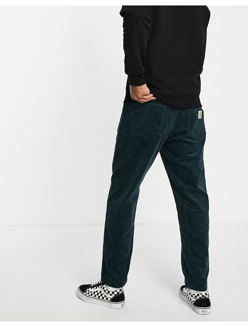 Carhartt WIP newel relaxed taper pants in green cord