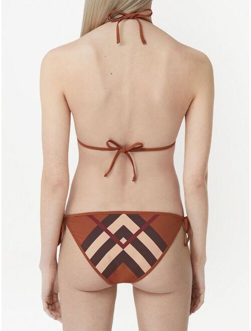Burberry Chevron Check triangle bikini
