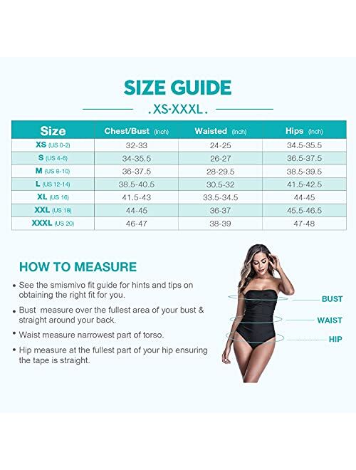 Smismivo Womens Tankini Bathing Suit Strapless Swimsuit Two Piece Tummy Control Top Swimwear with High Waisted Ruched Bottom